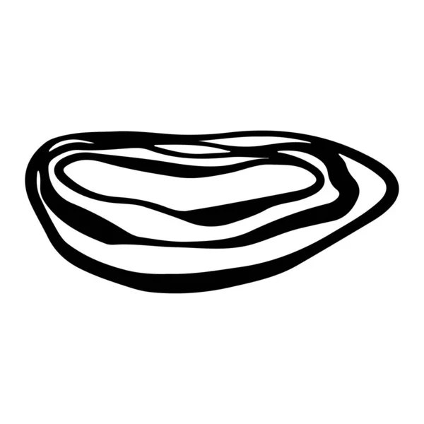 Élément Doodle Freeforme Minimalist Abstrait Forme Aquarelle Boho — Image vectorielle