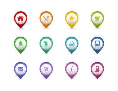 vektör set pin