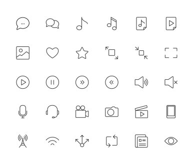 Kontur Medya Icon set