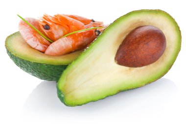 karides ile taze avokado