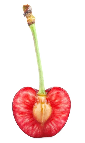 Sweet cherry with petiole — Stock Photo, Image