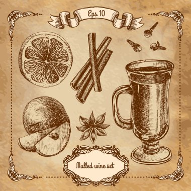 set mulled şarap