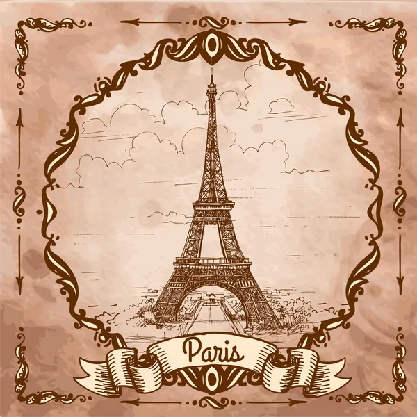 Tour eiffel — Image vectorielle