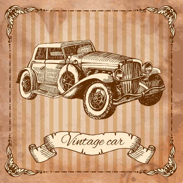 Vintage autó — Stock Vector