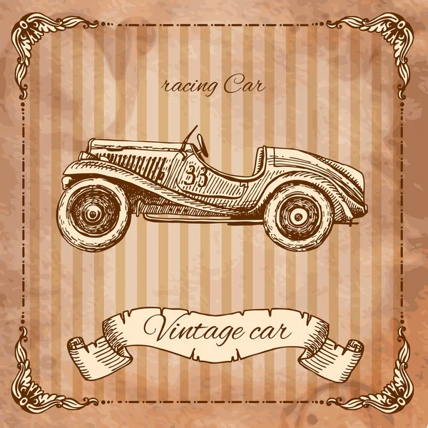 Vintage car — Stock Vector
