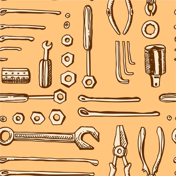 Outils pour la réparation automobile — Image vectorielle