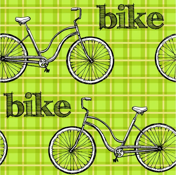 Pattern bikes — Stock Vector