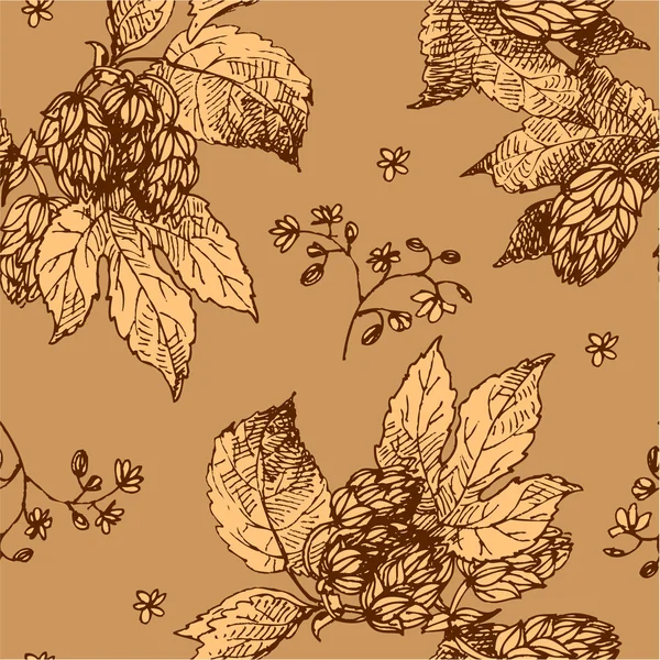 Feuilles de houblon — Image vectorielle