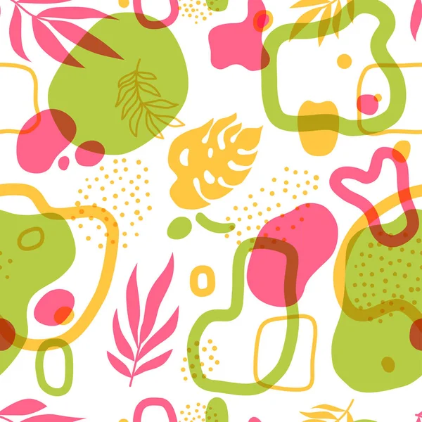 Nature seamless pattern. Trendy floral vector seamless pattern. — Stockvektor