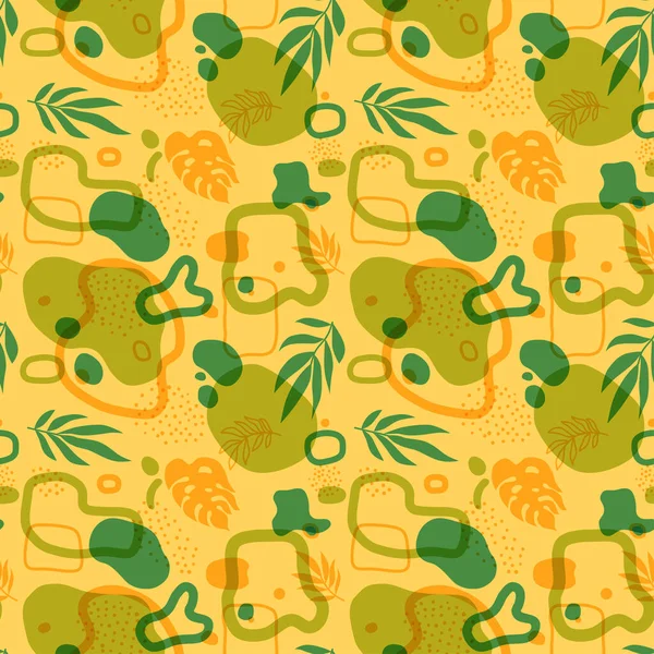 Nature seamless pattern. Trendy floral vector seamless pattern. — Stockvektor