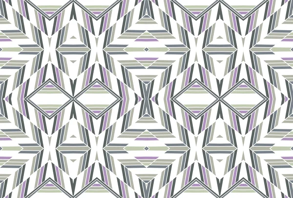 Naadloze geometrische patroon met zigzaglijnen. — Stockvector