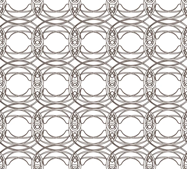 Seamless pattern with weaving circle mesh — Stock Vector