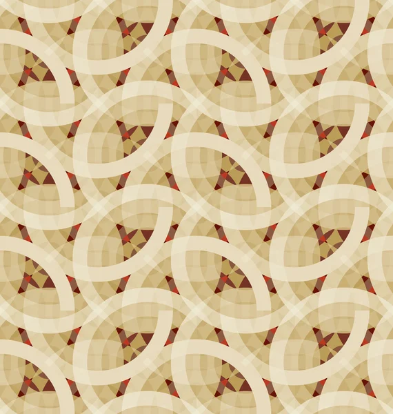 Retro geometric mosaic seamless pattern — Stock Vector