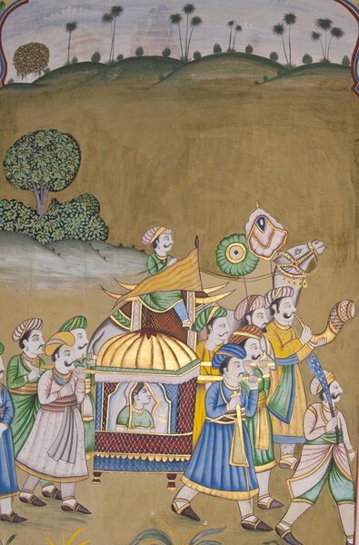 Traditional Indian Mural