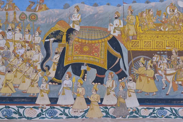 Mural indiano — Fotografia de Stock