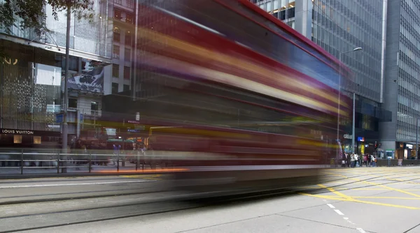 Blurred Tram — Stock Photo, Image