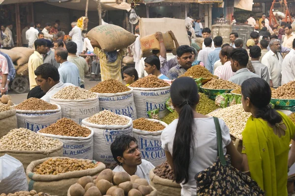 Eski delhi marketler — Stok fotoğraf