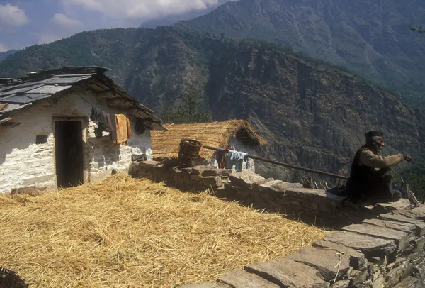 Village Life in the Himalaya — Stock Photo, Image