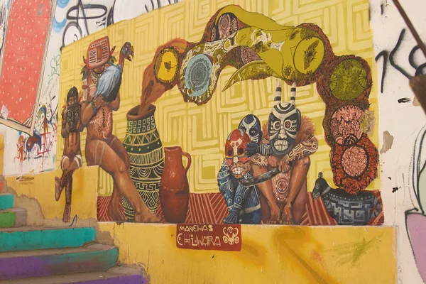 Murales de Valparaíso — Foto de Stock