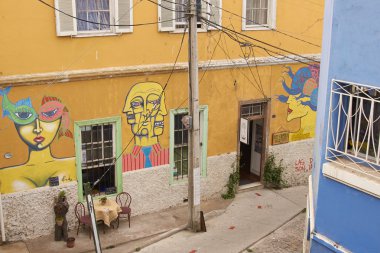 valparaiso, renkli duvar resimleri