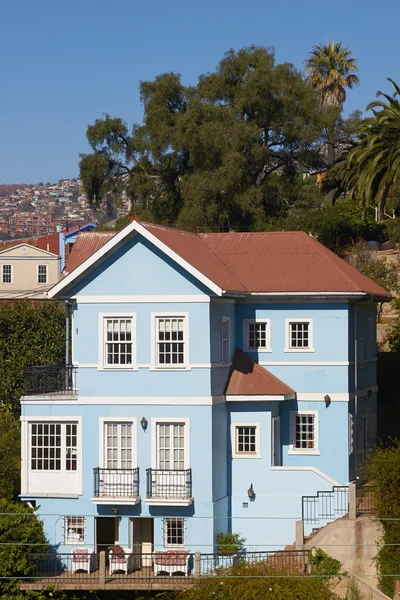 Casa azul — Fotografia de Stock