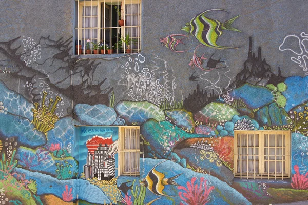 Arte callejero de Valparaíso — Foto de Stock