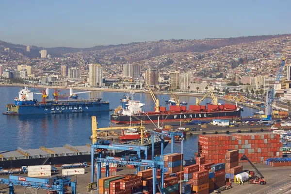 Hafen von Valparaiso — Stockfoto