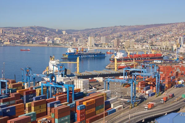 Hafen von Valparaiso — Stockfoto