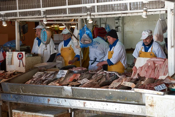 Santiago rybí trh — Stock fotografie