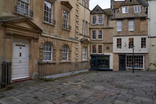 Bath Inglaterra Reino Unido Outubro 2021 Edifícios Históricos Coração Cidade — Fotografia de Stock