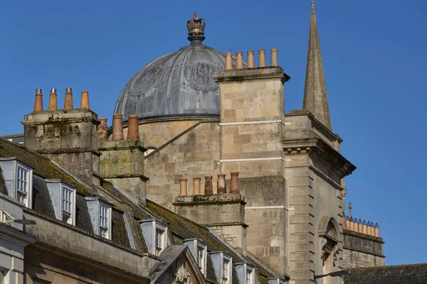 Bath Angleterre Royaume Uni Octobre 2021 Toits Historiques Cœur Ville — Photo