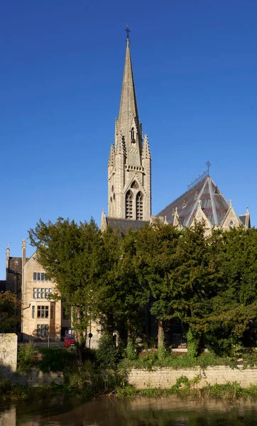 Bath England Storbritannien Oktober 2021 John Evangelist Church Vid Floden — Stockfoto