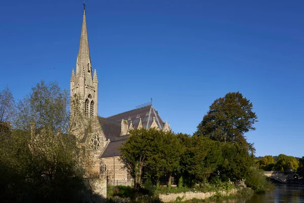 Bath England Storbritannien Oktober 2021 John Evangelist Church Vid Floden — Stockfoto