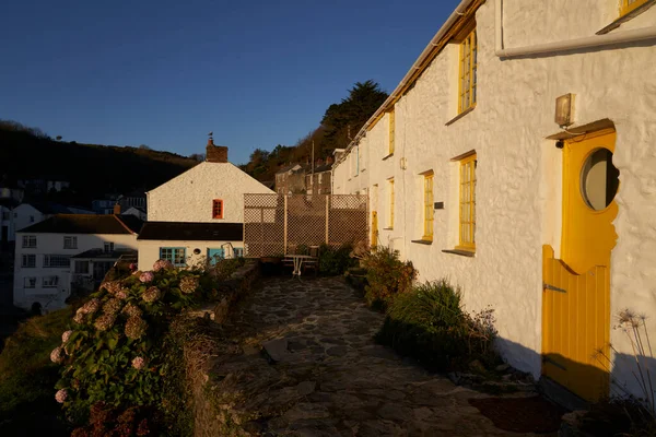 Portloe Cornwall Velká Británie Listopadu 2021 Tradiční Chaty Malé Rybářské — Stock fotografie