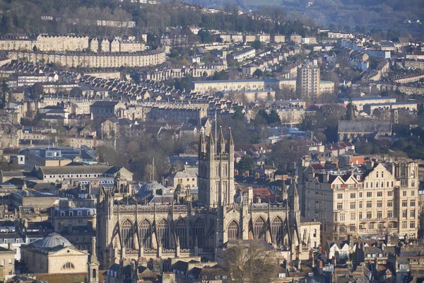 Panorámás Kilátás Történelmi Világörökségi Város Bath Somerset Egyesült Királyság Származó — Stock Fotó