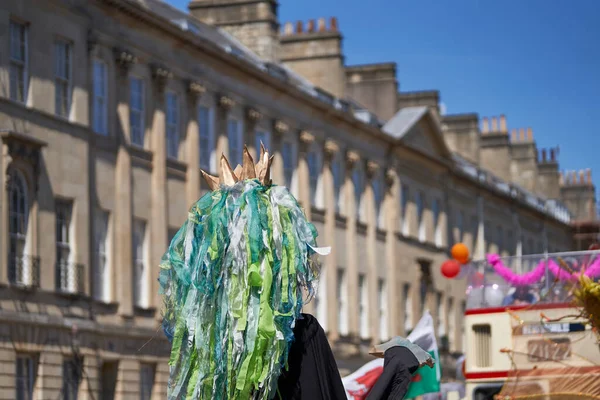Bath England Velká Británie Července 2022 Účinkující Ozdobných Kostýmech Vystupují — Stock fotografie