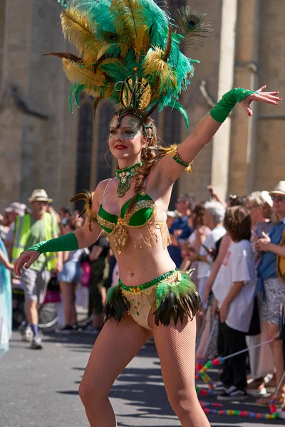Bath England United Kingdom July 2022 Dancers Ornate Costumes Performing — Fotografia de Stock