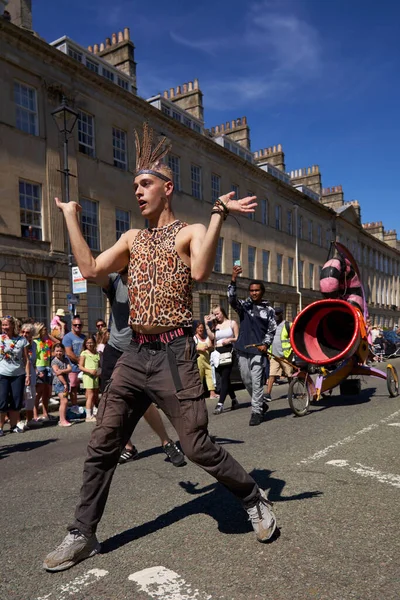 Bath Angleterre Royaume Uni Juillet 2022 Des Danseurs Costumes Ornés — Photo