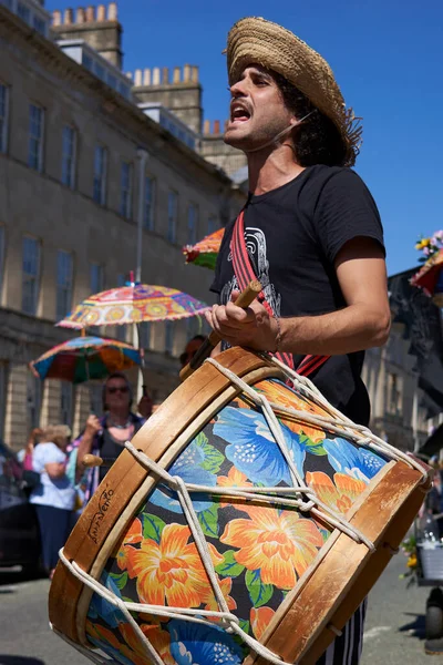 Bath England United Kingdom July 2022 Drumming Band Performing Annual — Stock fotografie