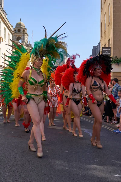 Bath England United Kingdom July 2022 Dancers Ornate Costumes Performing — Foto de Stock