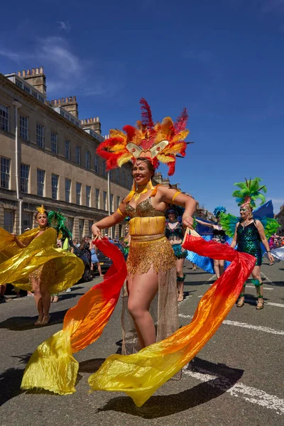 Bath England United Kingdom July 2022 Dancers Ornate Costumes Performing — ストック写真