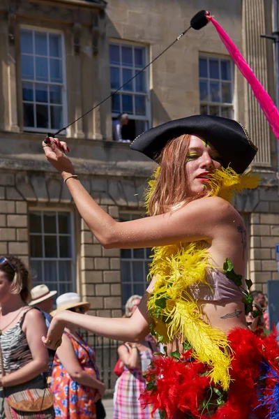 Bath Inglaterra Reino Unido Julio 2022 Desfile Carnaval Que Avanza — Foto de Stock