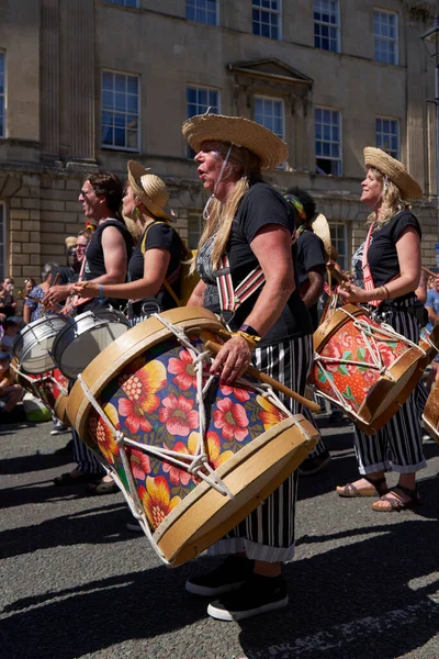 Bath England United Kingdom July 2022 Drumming Band Performing Annual — ストック写真
