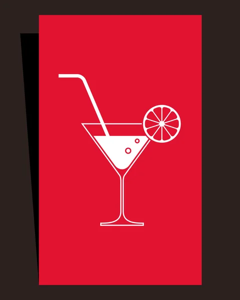 Menù dei cocktail. Design della carta — Vettoriale Stock