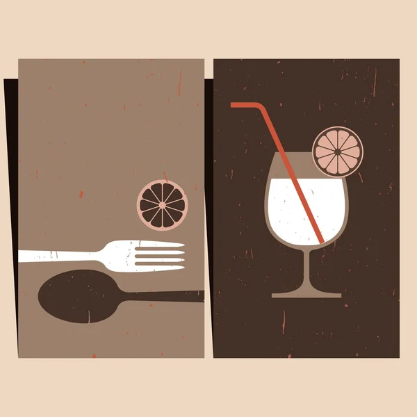 Дизайн меню ресторана — стоковый вектор