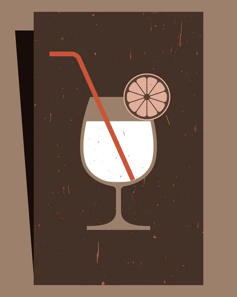 Cocktails Menükarte Design — Stockvektor