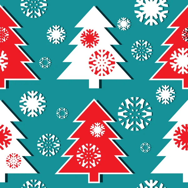 Christmas tree pattern — Stock Vector