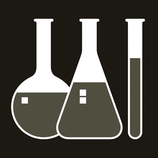 Laboratorieartiklar av glas — Stock vektor
