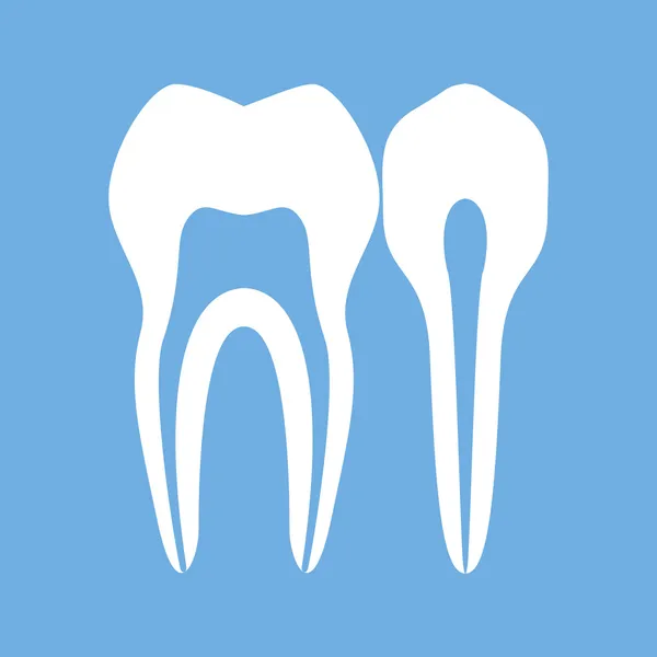 Ilustrace zubů — Stockový vektor