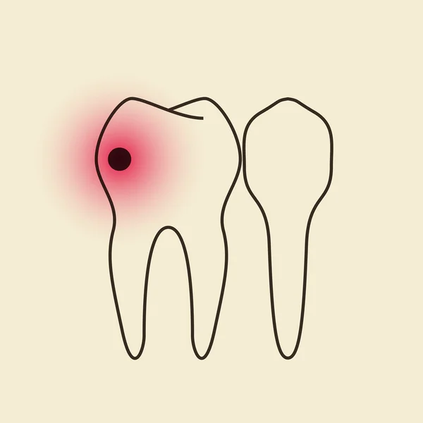 Mal di denti — Vettoriale Stock